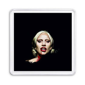 Магнит 55*55 с принтом Леди Гага в Курске, Пластик | Размер: 65*65 мм; Размер печати: 55*55 мм | lady gaga | леди гага