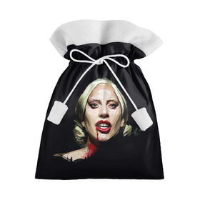 Подарочный 3D мешок с принтом Леди Гага в Курске, 100% полиэстер | Размер: 29*39 см | Тематика изображения на принте: lady gaga | леди гага