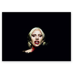 Поздравительная открытка с принтом Леди Гага в Курске, 100% бумага | плотность бумаги 280 г/м2, матовая, на обратной стороне линовка и место для марки
 | Тематика изображения на принте: lady gaga | леди гага