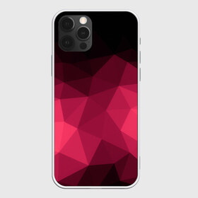 Чехол для iPhone 12 Pro Max с принтом Розовая абстракция в Курске, Силикон |  | Тематика изображения на принте: геометрия | полигоны | розовый | треугольники