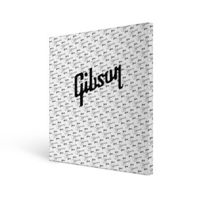 Холст квадратный с принтом Gibson в Курске, 100% ПВХ |  | fender | gibson | guitar | ibanez | music | rock | гитара | музыка | рок