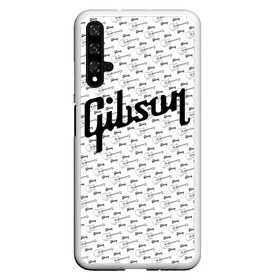 Чехол для Honor 20 с принтом Gibson в Курске, Силикон | Область печати: задняя сторона чехла, без боковых панелей | fender | gibson | guitar | ibanez | music | rock | гитара | музыка | рок