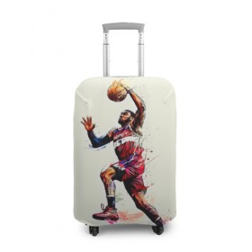 Чехол для чемодана 3D с принтом John Wall в Курске, 86% полиэфир, 14% спандекс | двустороннее нанесение принта, прорези для ручек и колес | john wall | nba | sport | washington | wizards | арт | баскетбол | баскетболист | джон уолл | игрок | картинка | краски | прикольные | рисунок | спорт | цветные | яркие