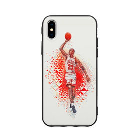 Чехол для Apple iPhone X силиконовый матовый с принтом Michael Jordan в Курске, Силикон | Печать на задней стороне чехла, без боковой панели | bulls | chicago | chicago bulls | michael jordan | nba | sport | арт | баскетбол | другие | знаменитость | игра | легенда | майкл джордан | прикольные | спорт | цветные | чикаго буллз | яркие