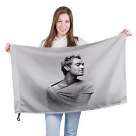 Флаг 3D с принтом Джуд Лоу в Курске, 100% полиэстер | плотность ткани — 95 г/м2, размер — 67 х 109 см. Принт наносится с одной стороны | актер | ватсон | джуд | джуд лоу | лоу | холмс | шерлок