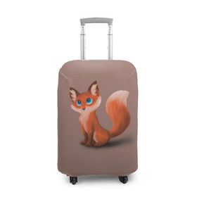 Чехол для чемодана 3D с принтом Paint в Курске, 86% полиэфир, 14% спандекс | двустороннее нанесение принта, прорези для ручек и колес | fox | red | лиса | лисенок | рыжая