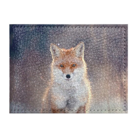 Обложка для студенческого билета с принтом Eyes в Курске, натуральная кожа | Размер: 11*8 см; Печать на всей внешней стороне | fox | red | лиса | лисенок | рыжая