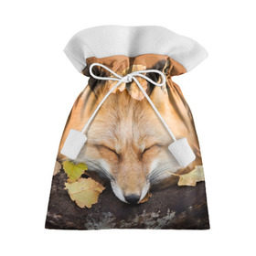 Подарочный 3D мешок с принтом Соня в Курске, 100% полиэстер | Размер: 29*39 см | fox | red | лиса | лисенок | рыжая