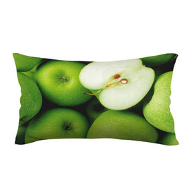 Подушка 3D антистресс с принтом Зеленые яблоки в Курске, наволочка — 100% полиэстер, наполнитель — вспененный полистирол | состоит из подушки и наволочки на молнии | еда | зеленый | фрукты | яблоко