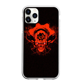 Чехол для iPhone 11 Pro Max матовый с принтом Gears of War в Курске, Силикон |  | gears | skull | war | маркус | феникс | череп