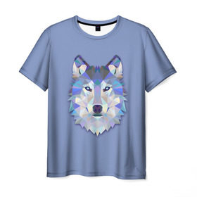 Мужская футболка 3D с принтом Волк в Курске, 100% полиэфир | прямой крой, круглый вырез горловины, длина до линии бедер | животные | жищники | новинки | подарок | популярное | яркие