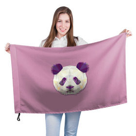 Флаг 3D с принтом Панда в Курске, 100% полиэстер | плотность ткани — 95 г/м2, размер — 67 х 109 см. Принт наносится с одной стороны | животные | жищники | новинки | подарок | популярное | яркие