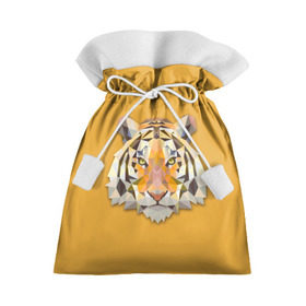 Подарочный 3D мешок с принтом Тигр в Курске, 100% полиэстер | Размер: 29*39 см | животные | жищники | новинки | подарок | популярное | яркие
