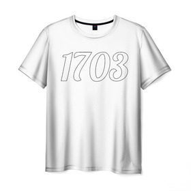 Мужская футболка 3D с принтом 1703 в Курске, 100% полиэфир | прямой крой, круглый вырез горловины, длина до линии бедер | 1703 | бар 1703 | версус | питер | санкт петербург