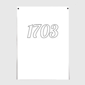 Постер с принтом 1703 в Курске, 100% бумага
 | бумага, плотность 150 мг. Матовая, но за счет высокого коэффициента гладкости имеет небольшой блеск и дает на свету блики, но в отличии от глянцевой бумаги не покрыта лаком | 1703 | бар 1703 | версус | питер | санкт петербург