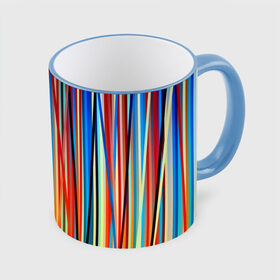 Кружка 3D с принтом Colored stripes в Курске, керамика | ёмкость 330 мл | Тематика изображения на принте: 3d | colored stripes | абстракция | другие | картинка | краски | линии | отблеск | полосы | прикольные | радуга | свет | цветные | яркие