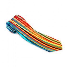 Галстук 3D с принтом Colored stripes в Курске, 100% полиэстер | Длина 148 см; Плотность 150-180 г/м2 | Тематика изображения на принте: 3d | colored stripes | абстракция | другие | картинка | краски | линии | отблеск | полосы | прикольные | радуга | свет | цветные | яркие