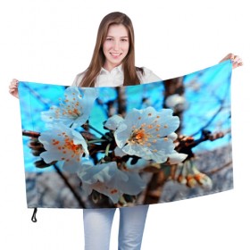 Флаг 3D с принтом Весна в Курске, 100% полиэстер | плотность ткани — 95 г/м2, размер — 67 х 109 см. Принт наносится с одной стороны | 3d | flower | весна | другие | красивые цветы | красные | лето | поле | полевой цветок | прикольные | природа | текстуры | цветочки | цветы