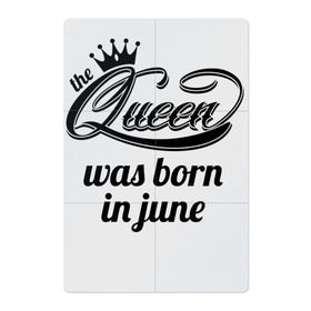Магнитный плакат 2Х3 с принтом Королева рождена в июне в Курске, Полимерный материал с магнитным слоем | 6 деталей размером 9*9 см | королева июнь