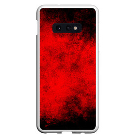 Чехол для Samsung S10E с принтом Grunge red в Курске, Силикон | Область печати: задняя сторона чехла, без боковых панелей | watercolor | абстракция красок | акварель | брызги красок | живопись | краска | потертость красок