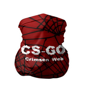 Бандана-труба 3D с принтом CS:GO Crimson Web в Курске, 100% полиэстер, ткань с особыми свойствами — Activecool | плотность 150‒180 г/м2; хорошо тянется, но сохраняет форму | Тематика изображения на принте: 3d | awp | counter strike | crimson web | game | skin | авп | игры | линии | прикольные | скин | текстуры