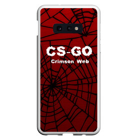 Чехол для Samsung S10E с принтом CSGO Crimson Web в Курске, Силикон | Область печати: задняя сторона чехла, без боковых панелей | 3d | awp | counter strike | crimson web | game | skin | авп | игры | линии | прикольные | скин | текстуры