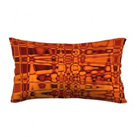 Подушка 3D антистресс с принтом Апельсиновая абстракция в Курске, наволочка — 100% полиэстер, наполнитель — вспененный полистирол | состоит из подушки и наволочки на молнии | 