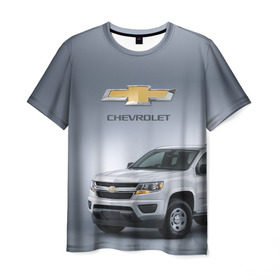 Мужская футболка 3D с принтом Chevrolet пикап в Курске, 100% полиэфир | прямой крой, круглый вырез горловины, длина до линии бедер | chevrolet |  логотип | авто | автомобиль | иномарка | красивая | крутая | марка | марка красивая | машина | прикольная | сша | тачила | тачка | шевроле | эмблема