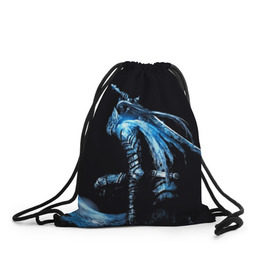 Рюкзак-мешок 3D с принтом Dark Souls в Курске, 100% полиэстер | плотность ткани — 200 г/м2, размер — 35 х 45 см; лямки — толстые шнурки, застежка на шнуровке, без карманов и подкладки | dark souls | praise the sun | you died | дарк соулс | темные души