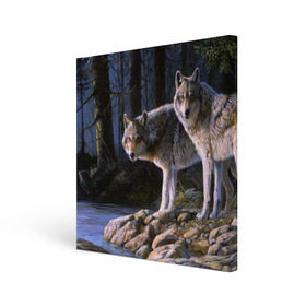 Холст квадратный с принтом Волки, картина маслом в Курске, 100% ПВХ |  | аука | бирюк | волк | волчара | волчица | волчок | глаза | животное | животные | зверь | зеленые | койот | лес | млекопитающее | природа | санитар леса | серый | уши | фауна | хищник | черный | шакал