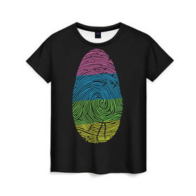 Женская футболка 3D с принтом Уникальность в Курске, 100% полиэфир ( синтетическое хлопкоподобное полотно) | прямой крой, круглый вырез горловины, длина до линии бедер | отпечаток | светящиеся | флуоресцентный | флюр | флюровый