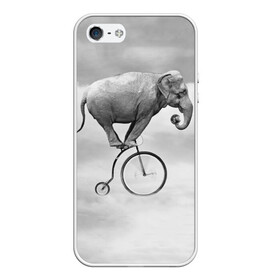 Чехол для iPhone 5/5S матовый с принтом Hipster Bike в Курске, Силикон | Область печати: задняя сторона чехла, без боковых панелей | elephant | hipster | индия | йога | слон | хипстер