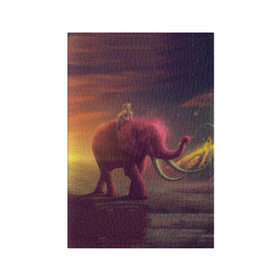Обложка для паспорта матовая кожа с принтом Индия в Курске, натуральная матовая кожа | размер 19,3 х 13,7 см; прозрачные пластиковые крепления | Тематика изображения на принте: elephant | hipster | индия | йога | слон | хипстер