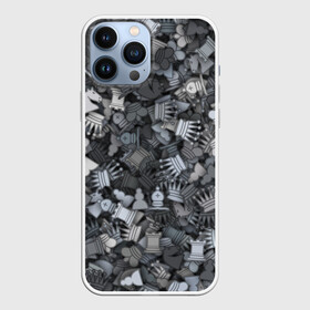 Чехол для iPhone 13 Pro Max с принтом Шахматный камуфляж в Курске,  |  | Тематика изображения на принте: игры | конь | королева | король | ладья пешка | милитари | настолки | настольные | слон | ферзь | фигуры | шахматы