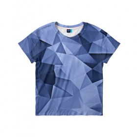 Детская футболка 3D с принтом Geometry contrast в Курске, 100% гипоаллергенный полиэфир | прямой крой, круглый вырез горловины, длина до линии бедер, чуть спущенное плечо, ткань немного тянется | 