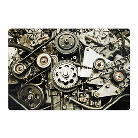 Магнитный плакат 3Х2 с принтом Двигатель в Курске, Полимерный материал с магнитным слоем | 6 деталей размером 9*9 см | двигатель | механизм | мотор