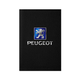 Обложка для паспорта матовая кожа с принтом Peugeot в Курске, натуральная матовая кожа | размер 19,3 х 13,7 см; прозрачные пластиковые крепления | brand | car | france | logo | peugeot | автомобиль | логотип | марка | франция