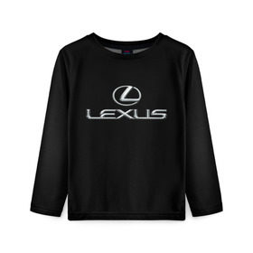Детский лонгслив 3D с принтом lexus в Курске, 100% полиэстер | длинные рукава, круглый вырез горловины, полуприлегающий силуэт
 | brand | car | japan | lexus | logo | toyota motor | автомобиль | лексус | логотип | марка | япония