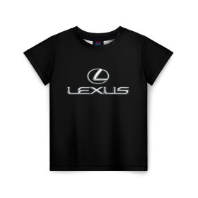 Детская футболка 3D с принтом lexus в Курске, 100% гипоаллергенный полиэфир | прямой крой, круглый вырез горловины, длина до линии бедер, чуть спущенное плечо, ткань немного тянется | brand | car | japan | lexus | logo | toyota motor | автомобиль | лексус | логотип | марка | япония