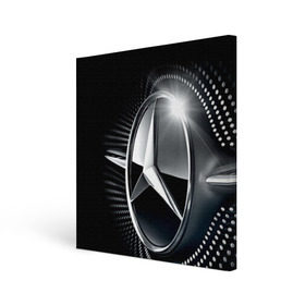 Холст квадратный с принтом Mercedes-Benz в Курске, 100% ПВХ |  | car | germany | logo | make | mercedes benz | автомобиль | германия | логотип | марка | мерседес бенц