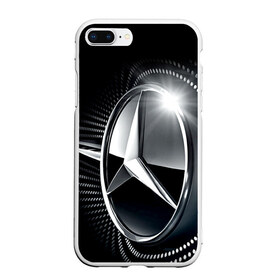 Чехол для iPhone 7Plus/8 Plus матовый с принтом Mercedes-Benz в Курске, Силикон | Область печати: задняя сторона чехла, без боковых панелей | car | germany | logo | make | mercedes benz | автомобиль | германия | логотип | марка | мерседес бенц
