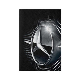 Обложка для паспорта матовая кожа с принтом Mercedes-Benz в Курске, натуральная матовая кожа | размер 19,3 х 13,7 см; прозрачные пластиковые крепления | car | germany | logo | make | mercedes benz | автомобиль | германия | логотип | марка | мерседес бенц