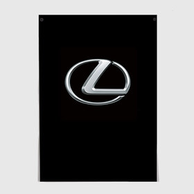 Постер с принтом Lexus в Курске, 100% бумага
 | бумага, плотность 150 мг. Матовая, но за счет высокого коэффициента гладкости имеет небольшой блеск и дает на свету блики, но в отличии от глянцевой бумаги не покрыта лаком | brand | car | japan | lexus | logo | toyota motor | автомобиль | лексус | логотип | марка | япония