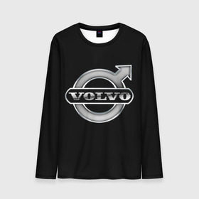 Мужской лонгслив 3D с принтом Volvo в Курске, 100% полиэстер | длинные рукава, круглый вырез горловины, полуприлегающий силуэт | brand | car | logo | sweden | volvo | автомобиль | вольво | логотип | марка | швеция