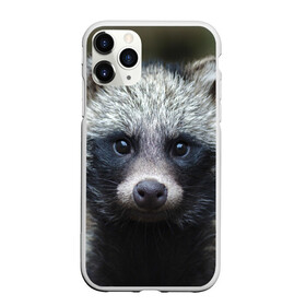 Чехол для iPhone 11 Pro Max матовый с принтом Енотик в Курске, Силикон |  | Тематика изображения на принте: raccoon | енот