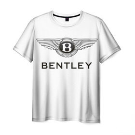 Мужская футболка 3D с принтом Bentley в Курске, 100% полиэфир | прямой крой, круглый вырез горловины, длина до линии бедер | Тематика изображения на принте: bentley | brand | britain | car | elite | expensive | limited | logo | mtorz | автомобиль | британия | бэнтли | дорогой | лимитед | логотип | марка | мторз | элитный