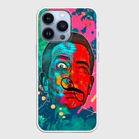 Чехол для iPhone 13 Pro с принтом Сальвадор Дали в Курске,  |  | арт | брызги | живопись | знаменитая личность | краски | сальвадор дали | яркие