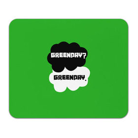 Коврик прямоугольный с принтом Green day в Курске, натуральный каучук | размер 230 х 185 мм; запечатка лицевой стороны | green day | грин дей | зеленый день