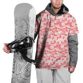 Накидка на куртку 3D с принтом Розовый фламинго в Курске, 100% полиэстер |  | Тематика изображения на принте: камуфляж | паттерн | птицы | розовый