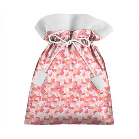 Подарочный 3D мешок с принтом Розовый фламинго в Курске, 100% полиэстер | Размер: 29*39 см | Тематика изображения на принте: камуфляж | паттерн | птицы | розовый
